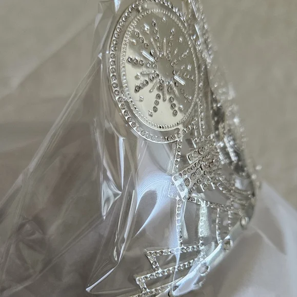 Walt Disney Company 100th Anniversary Silver Crystal Tiara Crown NEW Hidden Mickey Tiaras & Scepters Experience at Magic  main image 4